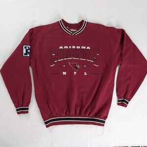 VTG Arizona Cardinals NFL Lee Sport Red Black Pullover Sweatshirt